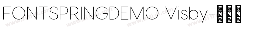 FONTSPRINGDEMO Visby字体转换